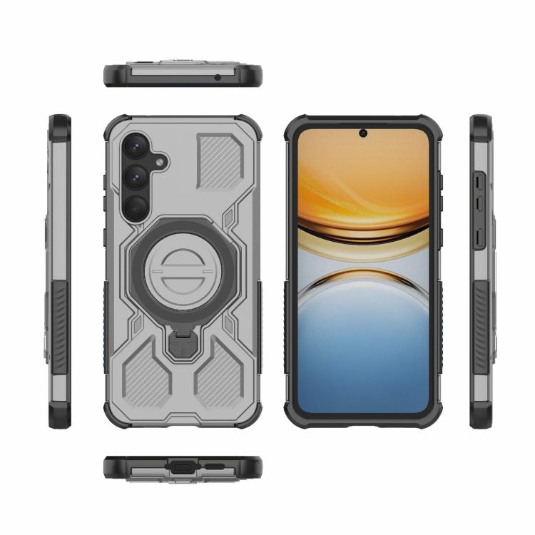 For Samsung Galaxy A55 5G J-20 Solid Color MagSafe Magnetic TPU+PC Phone Case