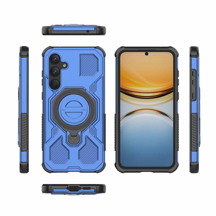 For Samsung Galaxy A55 5G J-20 Solid Color MagSafe Magnetic TPU+PC Phone Case