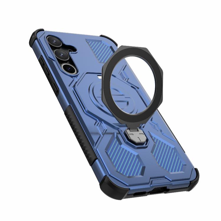 For Samsung Galaxy A55 5G J-20 Solid Color MagSafe Magnetic TPU+PC Phone Case