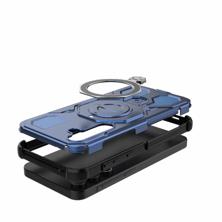 For Samsung Galaxy A55 5G J-20 Solid Color MagSafe Magnetic TPU+PC Phone Case