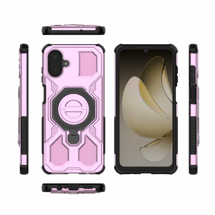 For Samsung Galaxy A07 4G J-20 Solid Color MagSafe Magnetic TPU+PC Phone Case