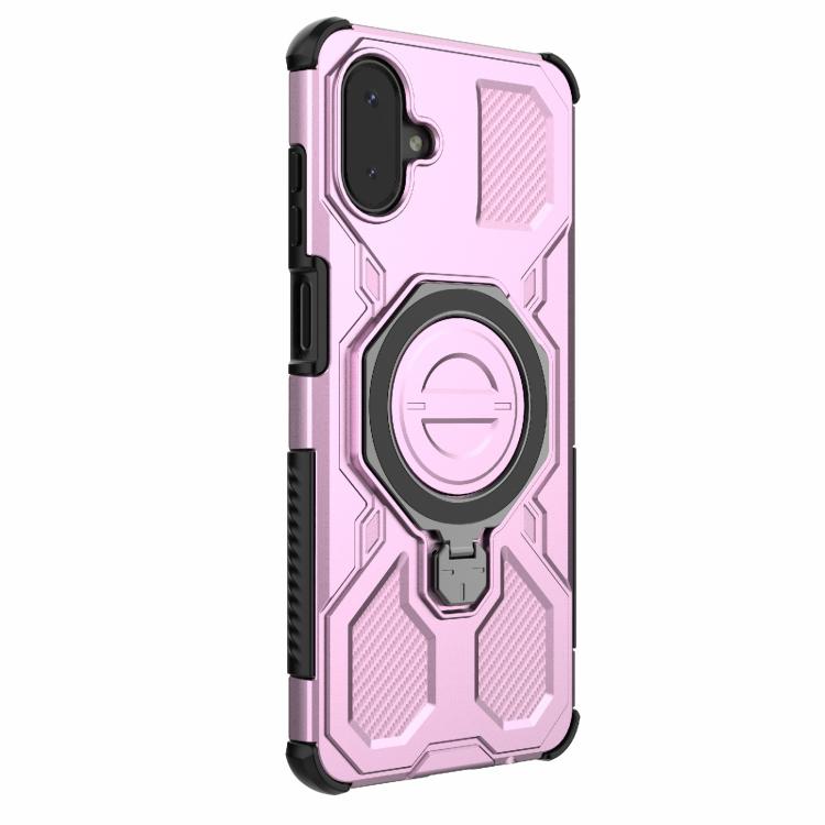 For Samsung Galaxy A07 4G J-20 Solid Color MagSafe Magnetic TPU+PC Phone Case