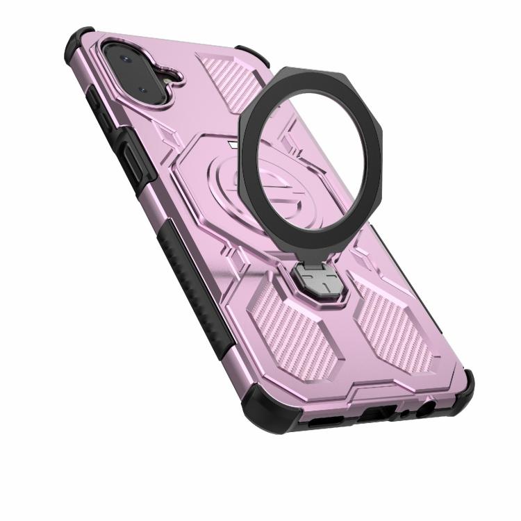 For Samsung Galaxy A07 4G J-20 Solid Color MagSafe Magnetic TPU+PC Phone Case