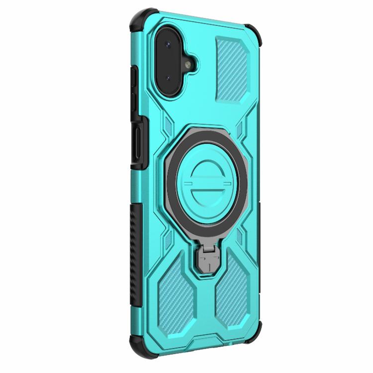For Samsung Galaxy A07 4G J-20 Solid Color MagSafe Magnetic TPU+PC Phone Case