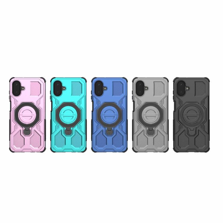 For Samsung Galaxy A07 4G J-20 Solid Color MagSafe Magnetic TPU+PC Phone Case
