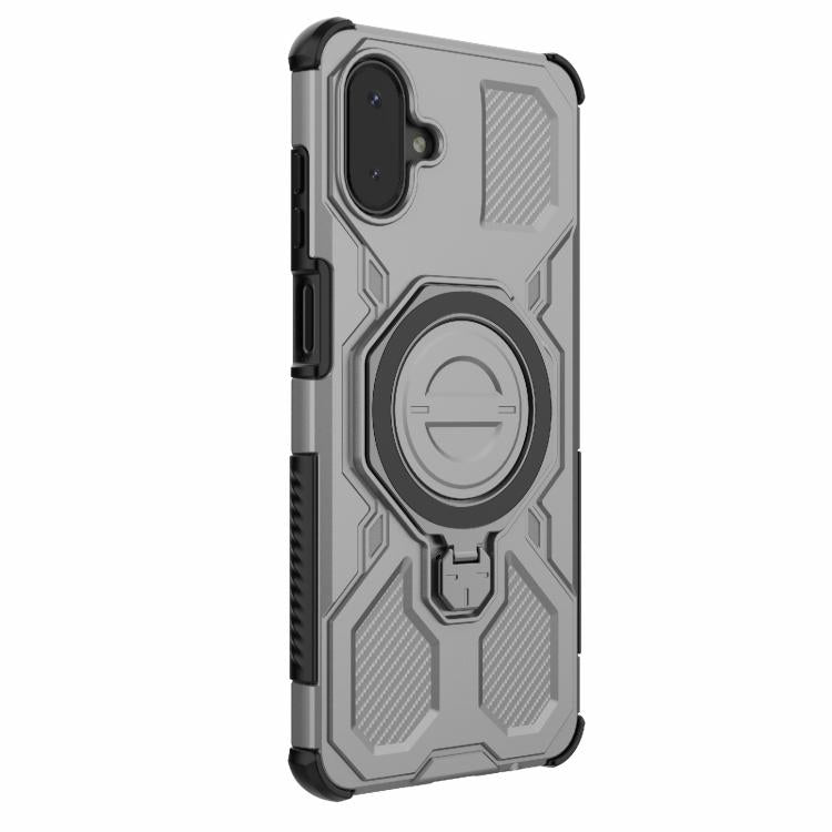 For Samsung Galaxy A07 4G J-20 Solid Color MagSafe Magnetic TPU+PC Phone Case