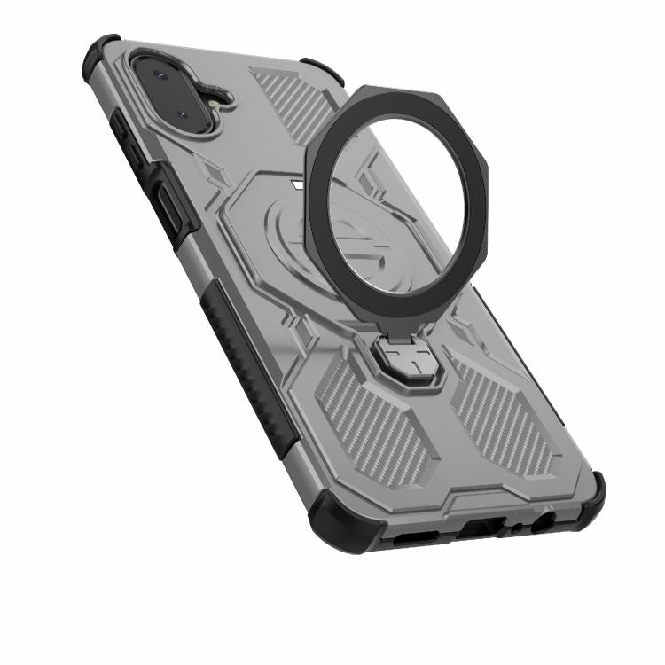 For Samsung Galaxy A07 4G J-20 Solid Color MagSafe Magnetic TPU+PC Phone Case