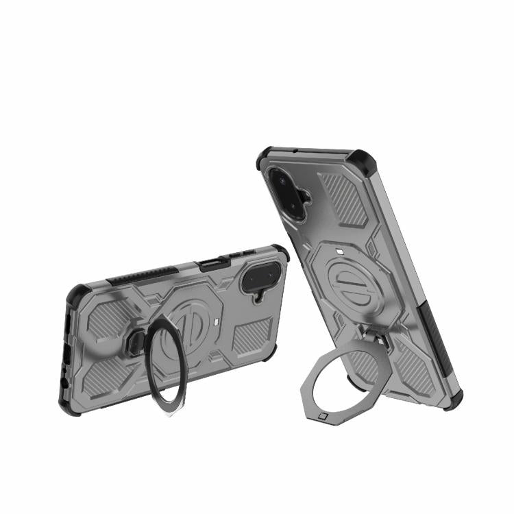 For Samsung Galaxy A07 4G J-20 Solid Color MagSafe Magnetic TPU+PC Phone Case