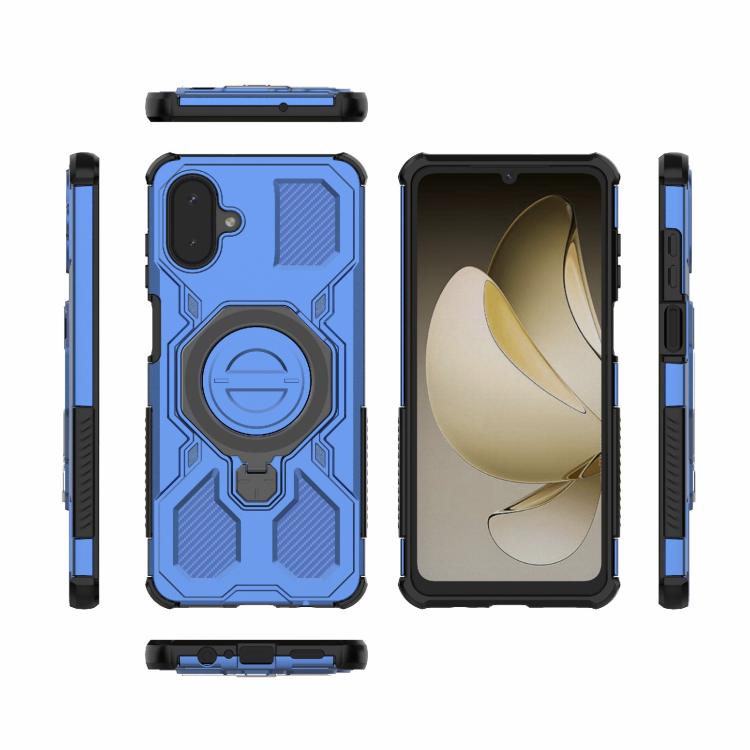 For Samsung Galaxy A07 4G J-20 Solid Color MagSafe Magnetic TPU+PC Phone Case