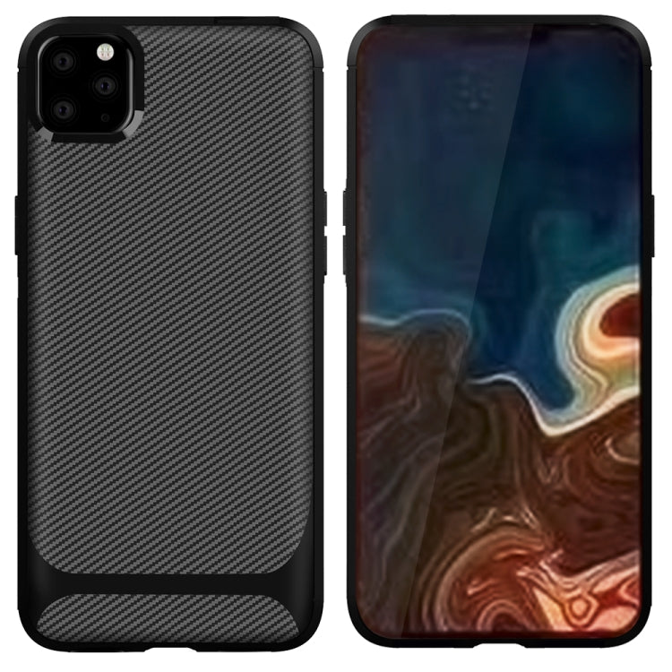For iPhone 12 mini Carbon Fiber Texture Shockproof TPU Protective Case