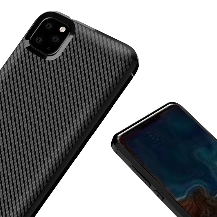 For iPhone 12 mini Carbon Fiber Texture Shockproof TPU Protective Case