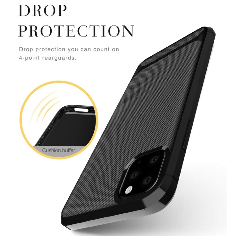 For iPhone 12 mini Carbon Fiber Texture Shockproof TPU Protective Case