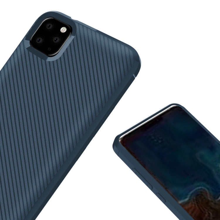 For iPhone 12 mini Carbon Fiber Texture Shockproof TPU Protective Case