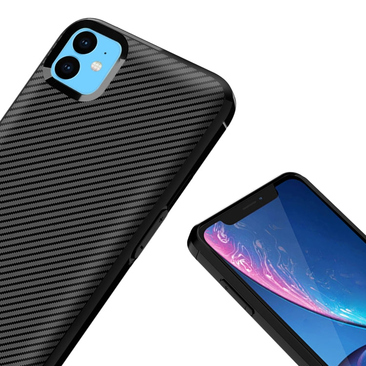 For iPhone 12 / 12 Pro Carbon Fiber Texture Shockproof TPU Protective Case