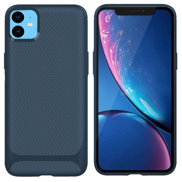 For iPhone 12 / 12 Pro Carbon Fiber Texture Shockproof TPU Protective Case