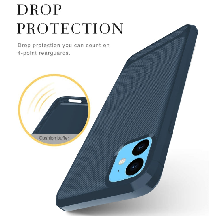 For iPhone 12 / 12 Pro Carbon Fiber Texture Shockproof TPU Protective Case