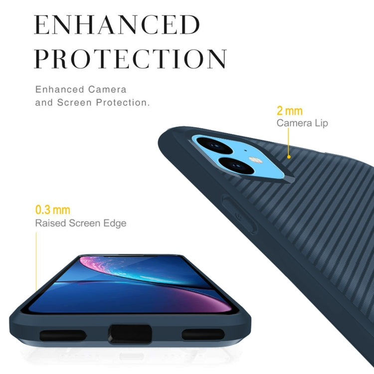 For iPhone 12 / 12 Pro Carbon Fiber Texture Shockproof TPU Protective Case
