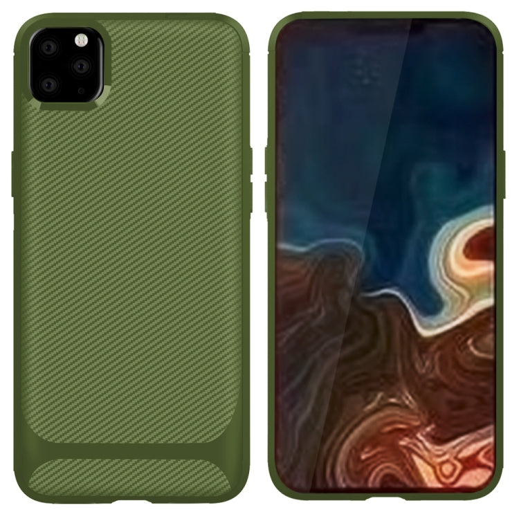 For iPhone 12 Pro Max Carbon Fiber Texture Shockproof TPU Protective Case
