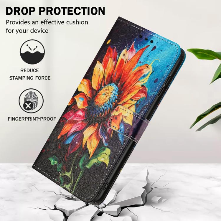 For Xiaomi 17 Pro Color Drawing Pattern Leather Phone Case