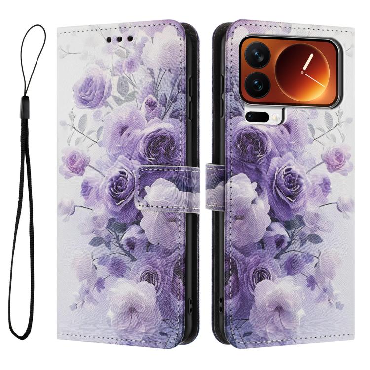 For Xiaomi 17 Pro Color Drawing Pattern Leather Phone Case