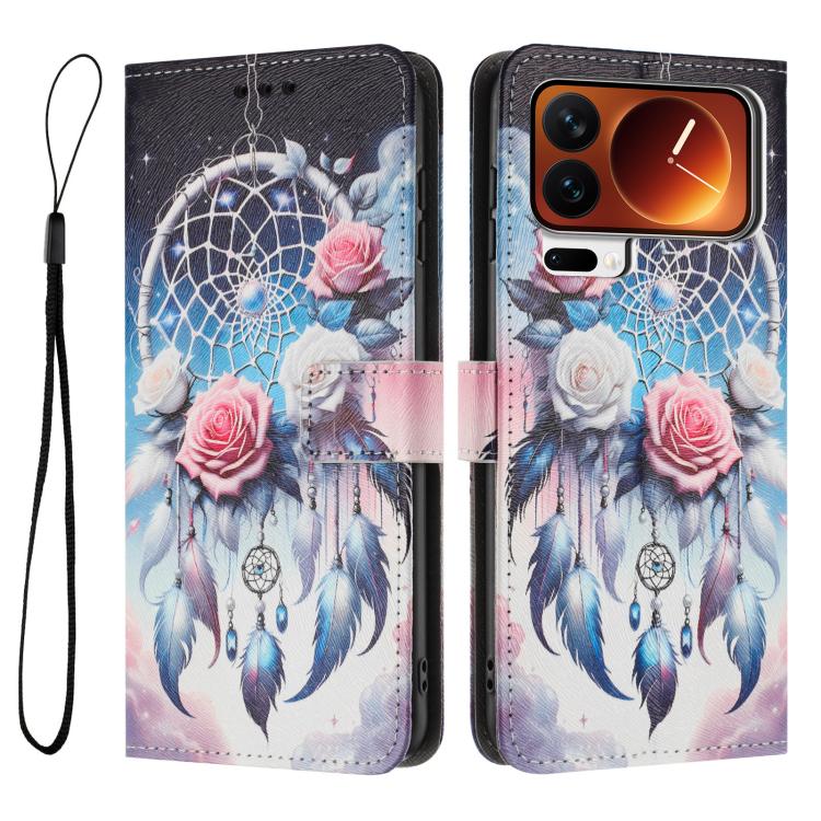 For Xiaomi 17 Pro Color Drawing Pattern Leather Phone Case