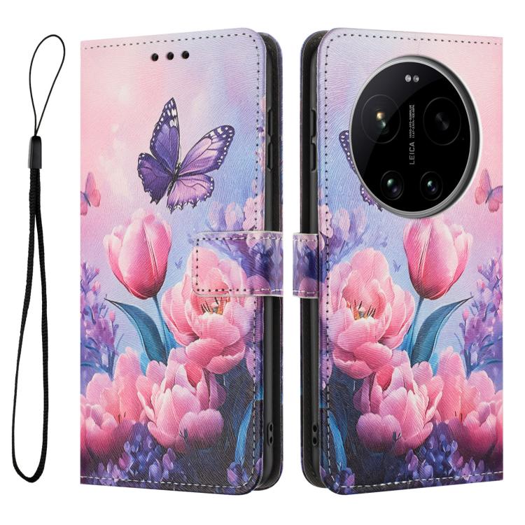 For Xiaomi 17 Ultra Color Drawing Pattern Leather Phone Case