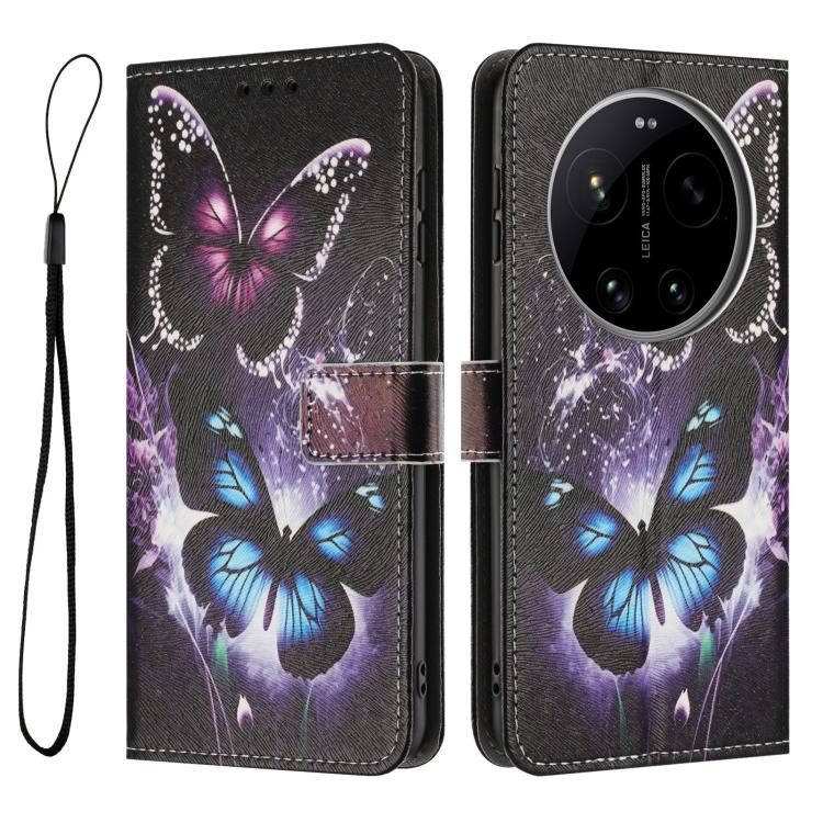 For Xiaomi 17 Ultra Color Drawing Pattern Leather Phone Case