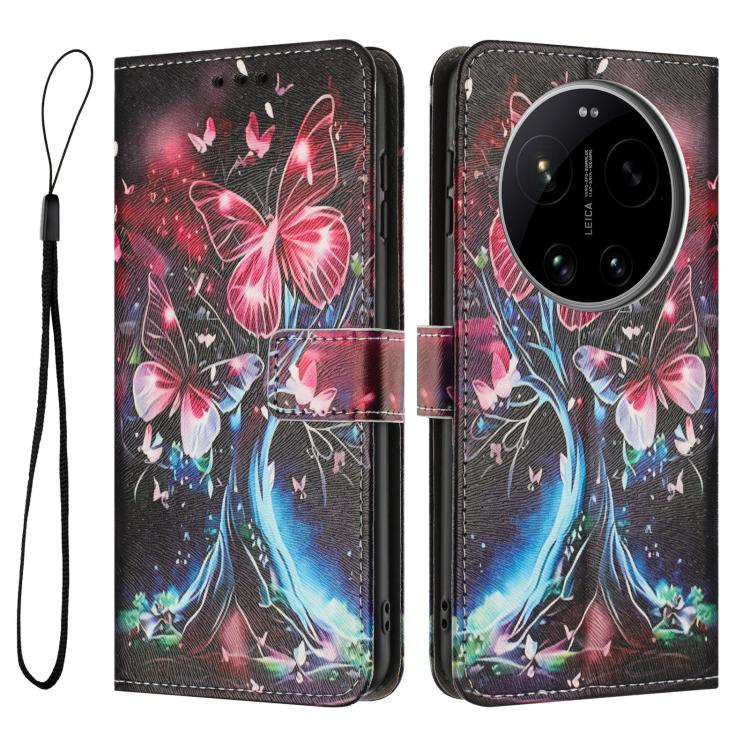 For Xiaomi 17 Ultra Color Drawing Pattern Leather Phone Case