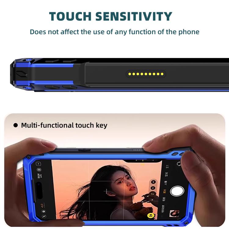 For iPhone 17 Pro Max Lens Holder Metal IP54 Life Waterproof Three-proof MagSafe Phone Case