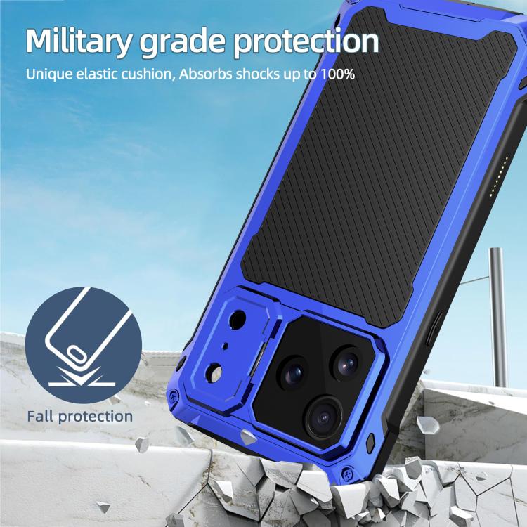 For iPhone 17 Pro Max Lens Holder Metal IP54 Life Waterproof Three-proof MagSafe Phone Case