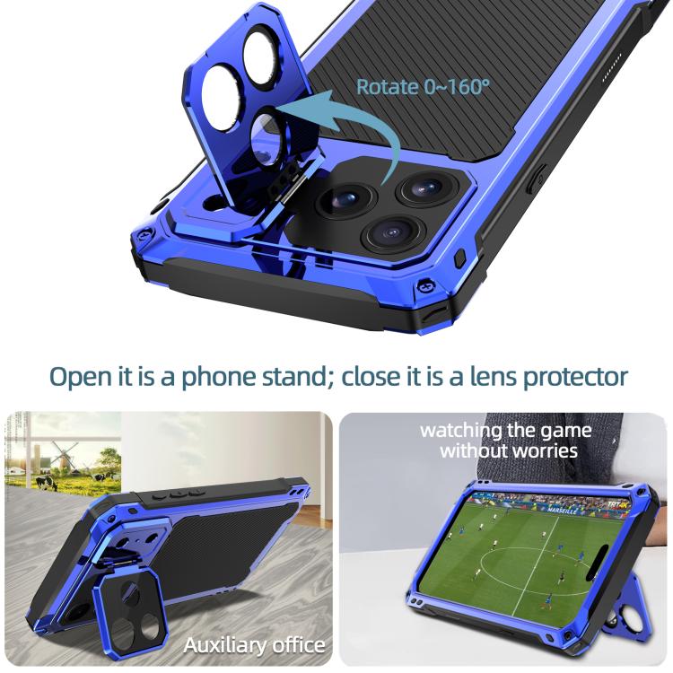 For iPhone 17 Pro Max Lens Holder Metal IP54 Life Waterproof Three-proof MagSafe Phone Case