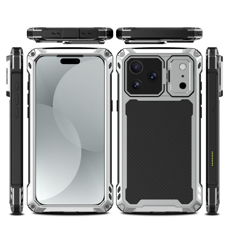 For iPhone 17 Pro Max Lens Holder Metal IP54 Life Waterproof Three-proof MagSafe Phone Case