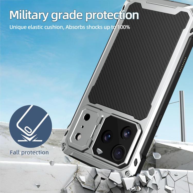 For iPhone 17 Pro Lens Holder Metal IP54 Life Waterproof Three-proof MagSafe Phone Case
