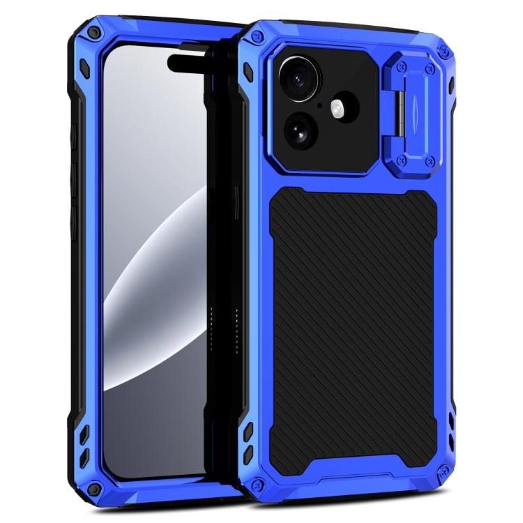 For iPhone 17 Lens Holder Metal IP54 Life Waterproof Three-proof MagSafe Phone Case
