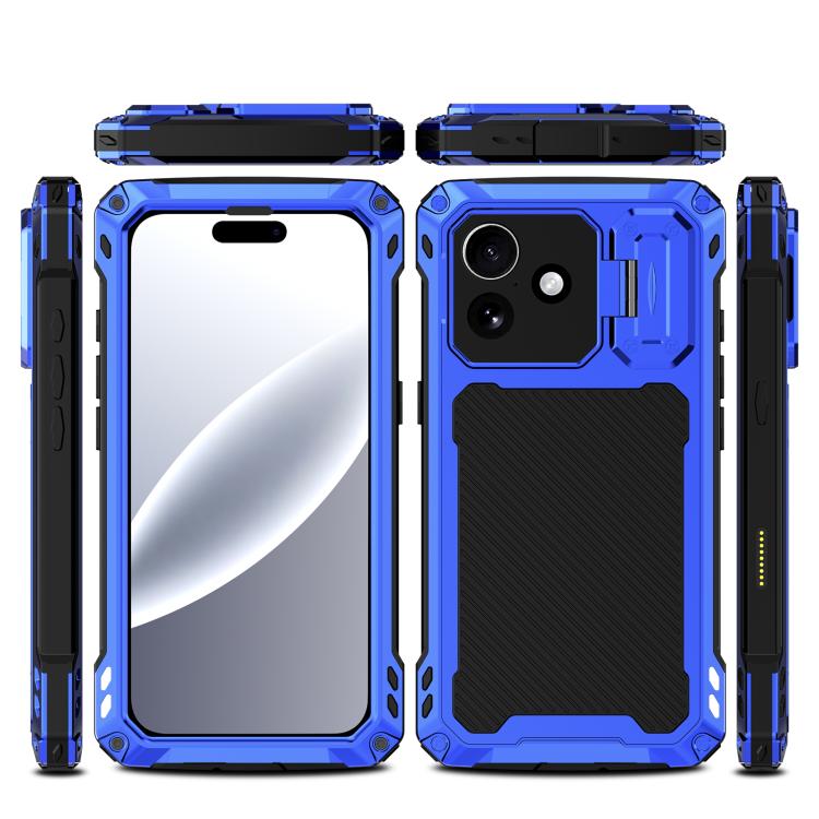 For iPhone 17 Lens Holder Metal IP54 Life Waterproof Three-proof MagSafe Phone Case