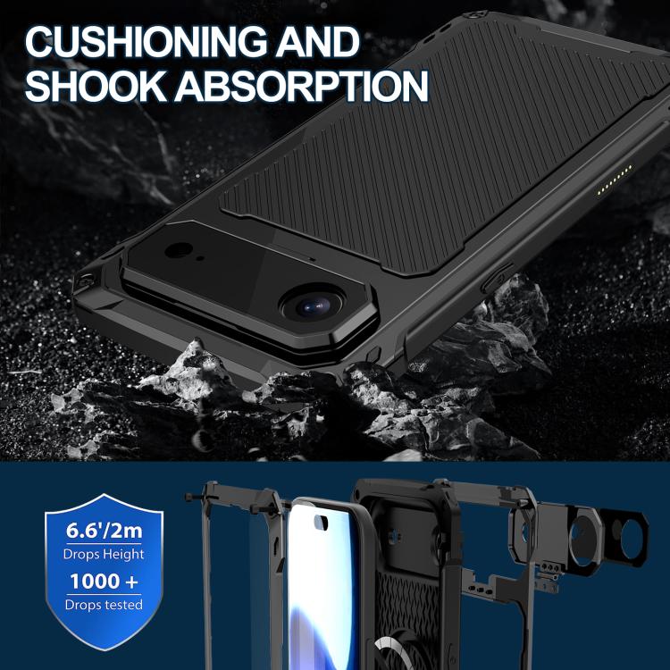 For iPhone Air Lens Holder Metal IP54 Life Waterproof Three-proof MagSafe Phone Case