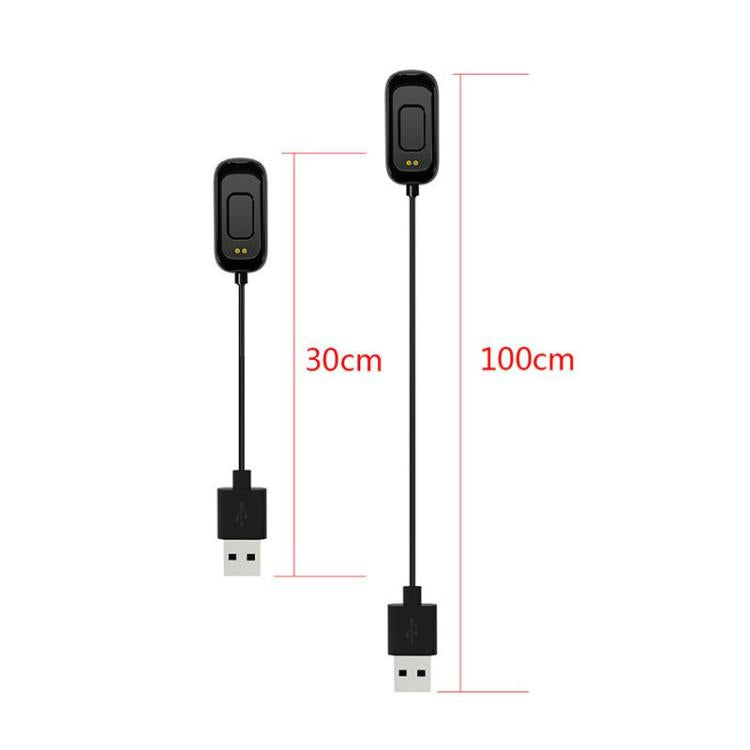 For OPPO Band 2 Integrated USB Port Magnetic Data Charging Cable, Length:30cm - Black