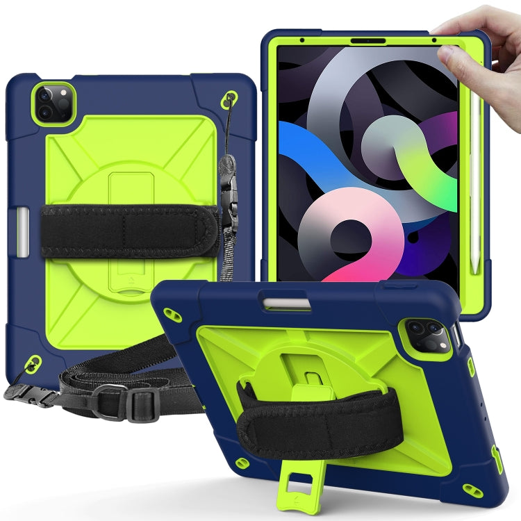 Contrast Color Robot Shockproof Silicone + PC Protective Case with Holder For iPad Air 2022 / 2020 10.9