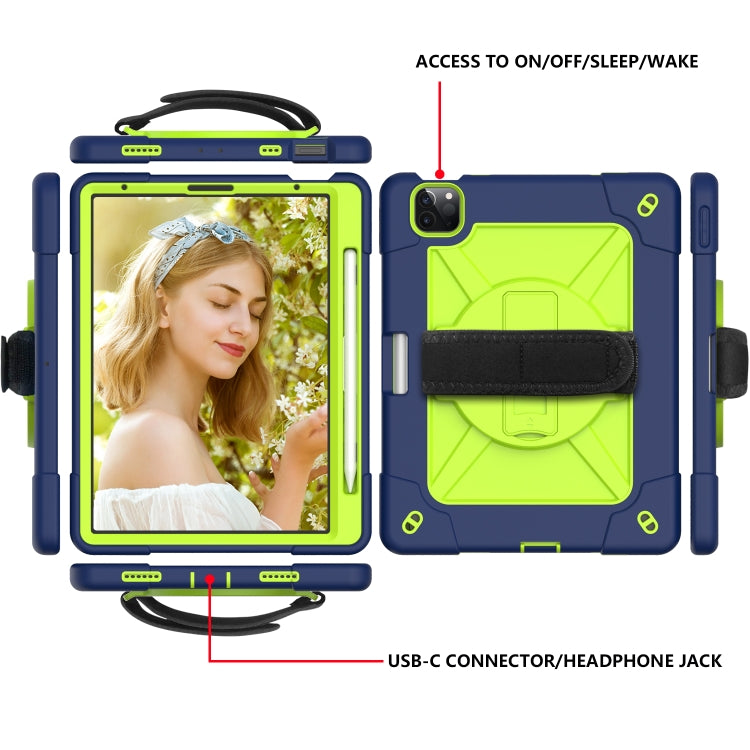 Contrast Color Robot Shockproof Silicone + PC Protective Case with Holder For iPad Air 2022 / 2020 10.9