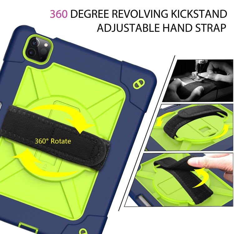 Contrast Color Robot Shockproof Silicone + PC Protective Case with Holder For iPad Air 2022 / 2020 10.9