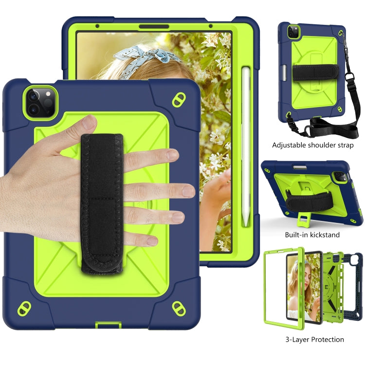 Contrast Color Robot Shockproof Silicone + PC Protective Case with Holder For iPad Air 2022 / 2020 10.9