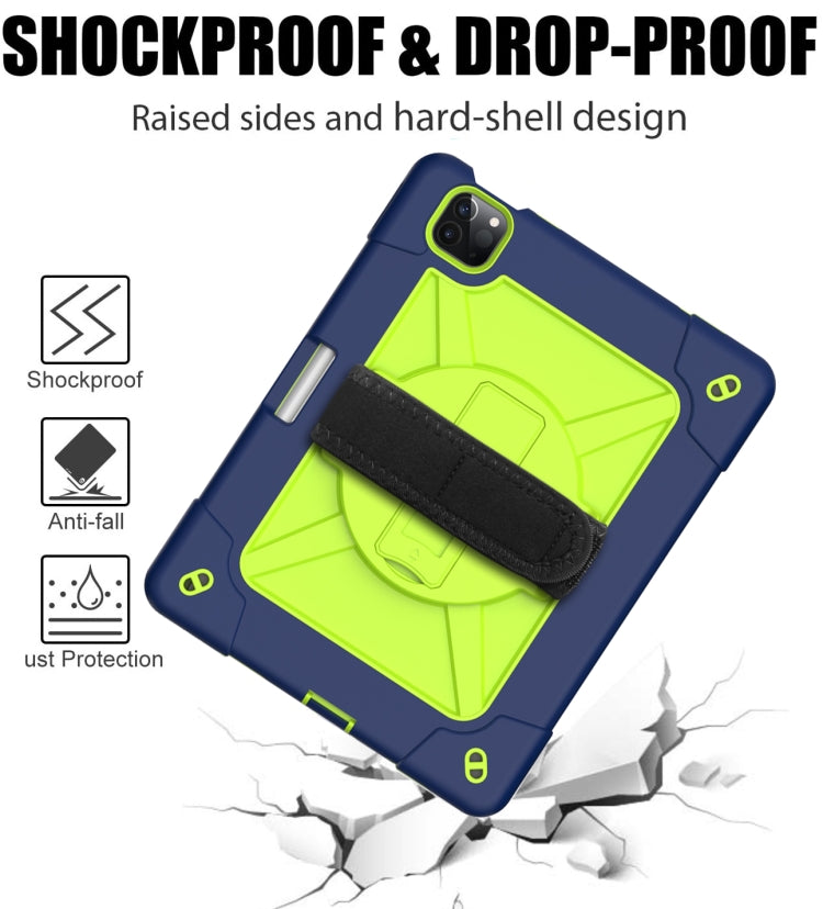 Contrast Color Robot Shockproof Silicone + PC Protective Case with Holder For iPad Air 2022 / 2020 10.9