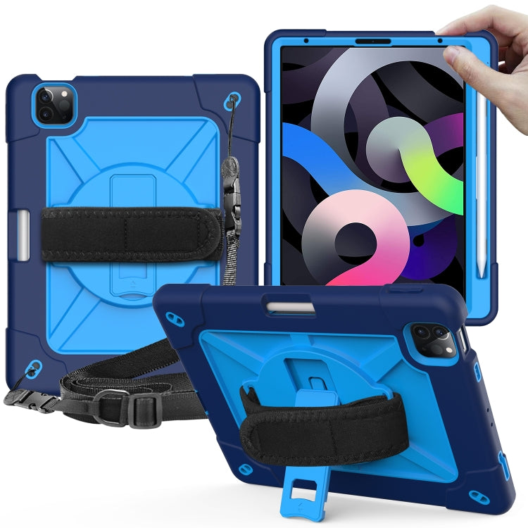 Contrast Color Robot Shockproof Silicone + PC Protective Case with Holder For iPad Air 2022 / 2020 10.9