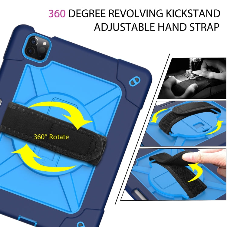Contrast Color Robot Shockproof Silicone + PC Protective Case with Holder For iPad Air 2022 / 2020 10.9