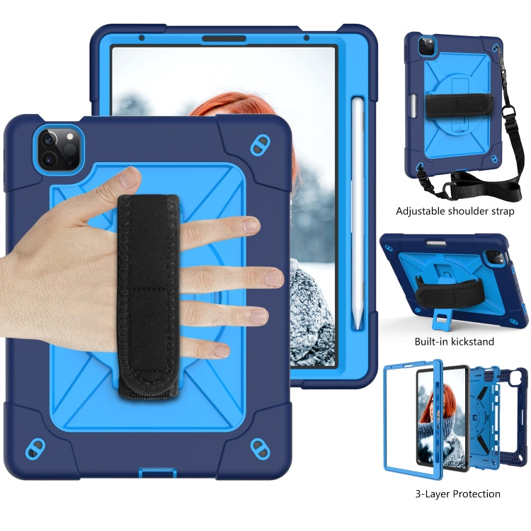 Contrast Color Robot Shockproof Silicone + PC Protective Case with Holder For iPad Air 2022 / 2020 10.9