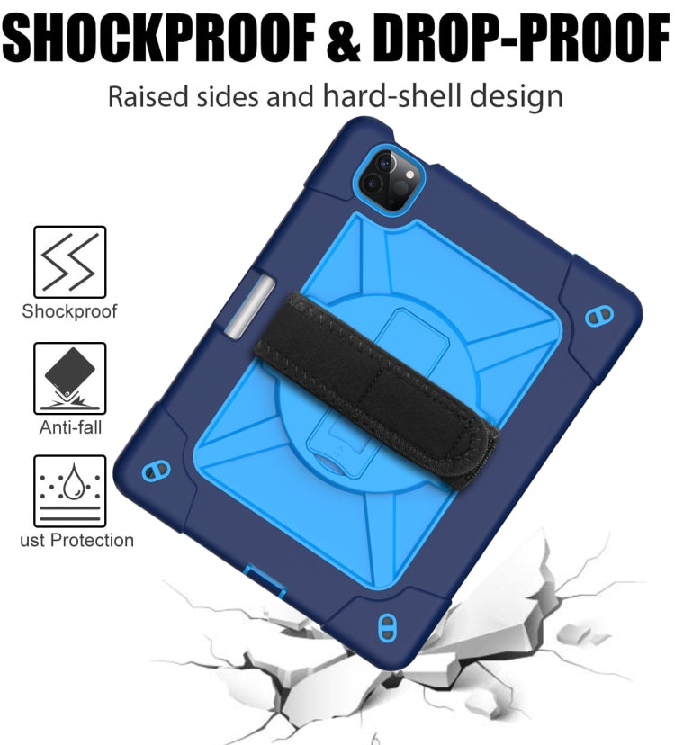 Contrast Color Robot Shockproof Silicone + PC Protective Case with Holder For iPad Air 2022 / 2020 10.9