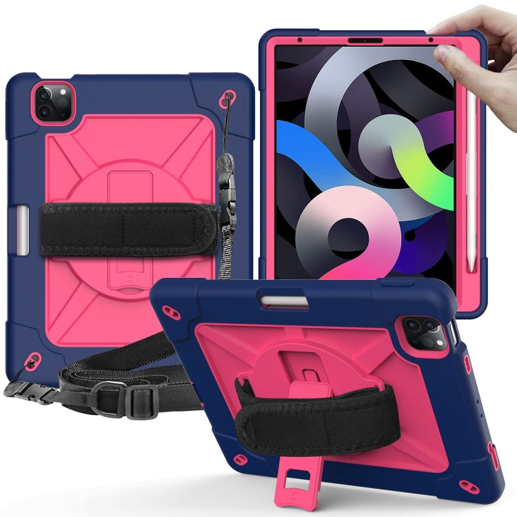 Contrast Color Robot Shockproof Silicone + PC Protective Case with Holder For iPad Air 2022 / 2020 10.9