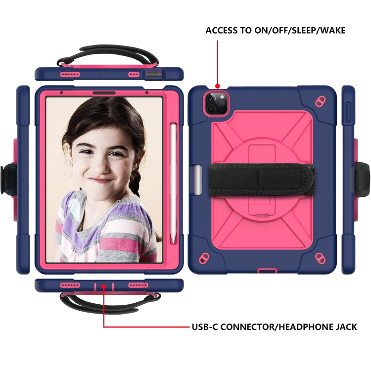 Contrast Color Robot Shockproof Silicone + PC Protective Case with Holder For iPad Air 2022 / 2020 10.9