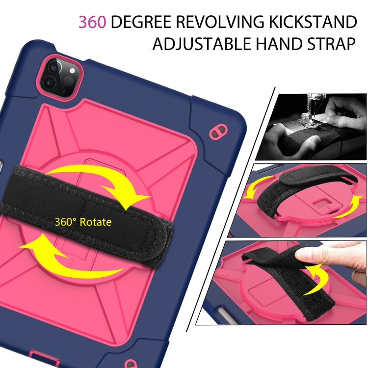 Contrast Color Robot Shockproof Silicone + PC Protective Case with Holder For iPad Air 2022 / 2020 10.9