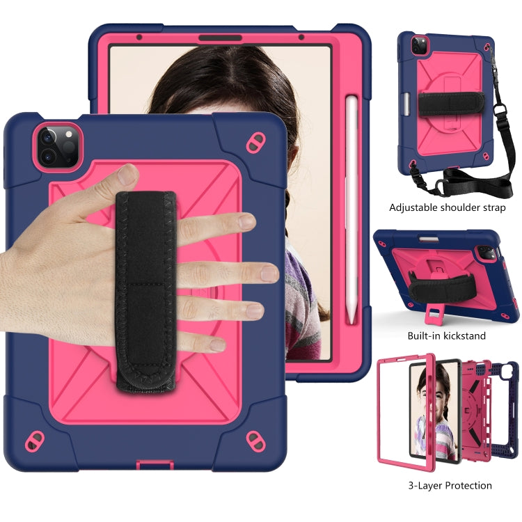 Contrast Color Robot Shockproof Silicone + PC Protective Case with Holder For iPad Air 2022 / 2020 10.9